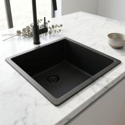 black-kitchen-sink-top-mounted